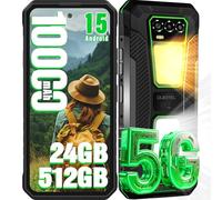 OUKITEL WP58 Pro Movil Resistente 5G,10000mAh/33W,24GB+512GB/1TB,Android 15 Móvil Irrompible con Doble Luz de Camping,6.7"/120Hz Smartphone,Cámara 64MP,5G Dual SIM/IP68/69K/NFC/OTG/GPS