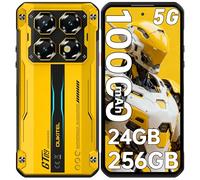 OUKITEL WP60 Movil Irrompible 5G, 24GB+256GB/2TB Android 15 Móvil Rugerizado 2025, 7,2''HD+ 120Hz Pulgadas Teléfono Resistente, Batería 10000mAh, 108MP+32MP+8MP, 5G Dual SIM/NFC/OTG/Face ID, Amarillo