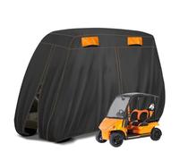 OUKMXSY Funda para Carrito De para Golf,Impermeable,Antipolvo,Transpirable,De Tela Oxford 420d,Resistente Al Aire Libre, con Cremallera Y Correas Cortavientos 6-144"*55"*76"
