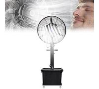 OUKMXSY Ventilador de Pedestal nebulizador, Ventilador Industrial de pie de Metal con nebulizador, 3 velocidades Ajustables, oscilación de 60°, Tanque de Gran Capacidad de 9 galones, Venti
