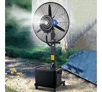 OUKMXSY Ventilador nebulizador para Exteriores de 26/30 Pulgadas, Ventilador Industrial de pulverización, Ventilador de Piso Comercial para Exteriores de restaurantes con Tanque de 11 Galo