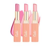 Oulac 2 in 1 Pintalabios y Bálsamo Labial Rosa Set- Pintalabios Brillante Hidratante, Enriquecido Con Aceite de Rosa,Acabado Brillante para Labios Secos, Agrietados y Dañados,Vegan