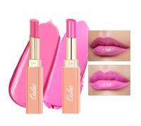 Oulac 2 in 1 Pintalabios y Bálsamo Labial Set, Pintalabios Brillante Hidratante, Enriquecido Con Aceite de Rosa,Acabado Brillante para Labios Secos, Agrietados y Dañados,Vegan