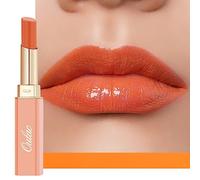 Oulac Labial Hidratante Naranja - Barra de Labios Brillo con Manteca de Karité para Nutrir los Labios, Acabado Brillante, No Pegajosa, Bálsamo Alta Pigmentación, Vegan & Cruelty Free 08