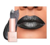OULAC Pintalabios Diamond Lustre, Barra de Labios Negro con Purpurina Muy Pigmentada, Textura Cremosa e Hidratante, Labios llamativos, Vegana y Sin Gluten (D07) Monodrama
