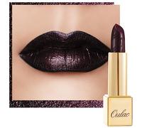 OULAC Pintalabios Negro Brillo Metálico, Brillo 3D de Larga Duración, Barras de Labios de Alta Pigmentación y Cobertura Total, Fórmula Cremosa e Hidratante, Vegan, 4.3 g, (21) Midnight Mirage