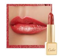 OULAC Pintalabios Rojo Coral Brillo Metálico, Brillo 3D de Larga Duración, Barras de Labios de Alta Pigmentación y Cobertura Total, Fórmula Cremosa e Hidratante, Vegan, 4.3 g, (02) Dangerous