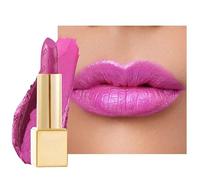 OULAC Pintalabios Rosa Brillo Metálico, Brillo 3D de Larga Duración, Barras de Labios de Alta Pigmentación y Cobertura Total, Fórmula Cremosa e Hidratante, Vegan, 4.3 g, (15) Velocity
