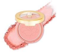 Oulac Satinado Blush Make up, iluminador con rubor reflectante, maquillaje de colorete de larga duración, decoloración y resistente a la transmisión, Vegan & Cruelty Free, ST04 Flower Candle