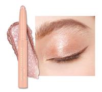 Oulac Sombra de Ojos en Barra Automático Rosa Acabado Brillante - Resistente al Agua y a Los Borrones, Dura 16 Horas+, Textura Cremosa y Sedosa, Vegano, WS02 Pink Rush