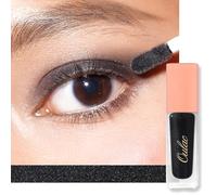 Oulac Sombra de Ojos Líquida Negra Mate - Delineador con Acabado Aterciopelado, Alta Pigmentación,Secado Rápido Resistente al Borrado,Ideal para Smokey Eyes,Maquillaje Halloween Look SA10