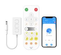 OULARA Controlador para tiras LED, WiFi + Bluetooth Inteligente Dimmer con RF Mando a distancia, compatible con Alexa/Google, DC12V/24V para SMD/COB Single Tiras LED, Función Timer/Memoria