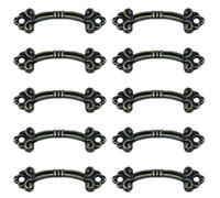 Oulensy 10 Piezas De La Vendimia Del Gabinete De Cocina Puerta Tirador Joyería Decorativa Caja De Tirador De Latón Para La Joyería Pequeña Manija Decorativa Arco Caja De Manivela