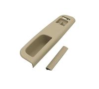 Oulesh Manija Interior Puerta Coche para VW Bora Golf 4 MK4 Passat 1999-2004, manija de Agarre de Puerta del Lado del Conductor Izquierdo (Beige, 2 Piezas)