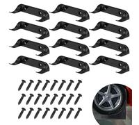 Ouligay 12 soportes de pared para exhibición de coche, estables, verticales, con tornillos, compatibles con colección de coches, color negro