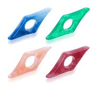 Ouligay 4 soportes para páginas de libros, pulgar de resina, soporte lateral para libros, anillo para el pulgar, soporte para páginas de libros, mejor amiga, regalo, libros, accesorios, soporte para