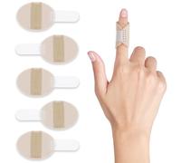 Ouligay 5 férulas para dedos pequeños, férula ajustable, protector de dedos, estabilizador de dedos, adecuado para dedo índice, dedo medio, anular, dedo pequeño