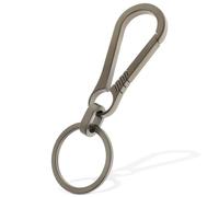 Ouligay Llavero de titanio con mosquetón de titanio con abrebotellas, duradero paracord llavero mosquetón para llaves robusto hombre mujer