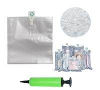 OULIGET Bolsas de aire de embalaje, bolsas protectoras de aire inflables, bolsas de espuma, envoltura acolchada de burbujas, bolsa de espuma acolchada para mudanza, 8 x 8 pulgadas, 50 piezas