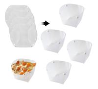 OULIGET Juego de 4 cuencos plegables, vajilla portátil de camping, cuenco de plástico plegable a presión, cuenco plegable sin material de grado alimenticio para acampar al aire libre, senderismo,