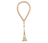 Oulitigy Tasbih Con 33 Cuentas Redondas De Piedra 10mm Rosario De Regalo Cuentas De Oración Regalo Para Eid Al-Adha