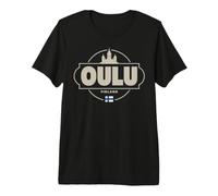 Oulu Finlandia City Travel Destino nórdico Camiseta Premium