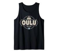 Oulu Finlandia City Travel Destino nórdico Camiseta sin Mangas