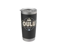 Oulu Finlandia City Travel Destino nórdico Vaso térmico de acero inoxidable de doble pared