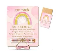 OuMaiFeng Regalo de bautizo para niñas, regalo de dinero, embalaje con sobres de papel de carta, regalo de bautizo para niñas, regalo de dinero, cupón, el regalo del dinero del bautismo, en polvo