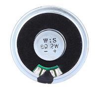 Oumefar 10 Uds 8Ω 2W 40mm Mini Altavoz intercomunicador Coche hogar Accesorios de Altavoz ultrafinos con Carcasa de Metal Altavoz magnético Interno Redondo para Bricolaje