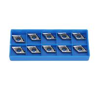 Oumefar 10 Uds DCGT11T304-AK H01 DCGT32.51-AK H01 Insertos de torneado CNC Cortador de torneado de Torno para procesamiento de aleación de Aluminio y Aluminio