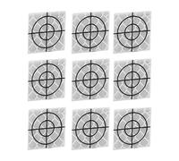 Oumefar 100 Parches Autoadhesivos de Lámina Reflectante, Adhesivo Reflectante de Alta Visibilidad, Diseñado para Topografía y Construcción, Material de Resina Duradero para Uso en Exteriores (2*2cm)