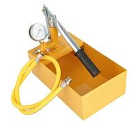 Oumefar 2.5Mpa 25KG Bomba de Prueba de Presión de Agua Hidráulica Manual Herramienta de Prueba de Tuberías de Aluminio para Sistemas Hidráulicos de Plomería Recipientes y Válvulas a