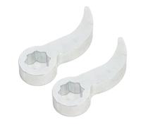 Oumefar 2 Piezas de Adaptador de la Palanca Cabeza Pesada 8 Puntos Drive Hool de Palanca PRY para una Barra de Interruptores de Trinquete de 1/2 Pulgada Mecánica Profesional CRV Steel 3