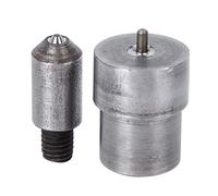 Oumefar 2 uds, Molde para Troquel de Ojales, máquina de Prensa Manual, Perforadora de Ojales, Molde para Troqueles de Ojales, Herramienta de instalación Manual para Lonas de Cuero(3mm)