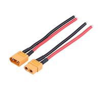Oumefar 2 Unids/Set XT60 Adaptador de Conector Macho Hembra 14AWG Cable de Silicona Accesorio RC Buen Aislamiento Eléctrico