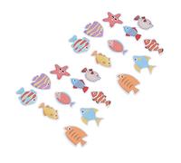 Oumefar 20 Unidades Bañera Adhesivos, Antideslizante Pescado Calcomanías Antideslizante Baño Seguridad Adhesivo para Niños Baby Shower PVC Mate