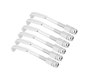 Oumefar 24 Piezas de Accesorios de Piezas de Ganchos de Banjo Ajustables, Ideal para Ruteros y Entusiastas de la Música, con Cabezal de Ajuste Giratorio de Longitud Ajustable,