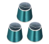 Oumefar 3 Uds Pantalla de Tela de Barril en Bombilla Cubiertas de Pantalla de Lámpara Hechas a Mano para Lámparas de Mesa Candelabro E14 Bombillas de Vela 5,9x5,5x4,3 Pulgadas