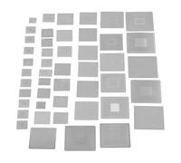 Oumefar 47pcs BGA Reading Stalling Net Profesional Grado 304 Plantilla de Reelaboración Universal de Acero Inoxidable Juego para Reparación de la Placa Base para Computadoras Portátiles