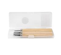 Oumefar 4pcs Herramienta de Tallado de Madera Herramienta de carpintería Afilador Manual Herramientas de Sello de Goma Juego de Herramientas de Tallado(Number Two)