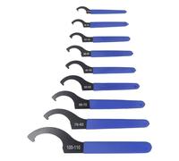 Oumefar 9pcs Conjunto de la Llave de la Llave de Coilover S2 Acero C Shape E ER Tuercas de Choque Llave de Gancho para Vehículos Herramientas Automotrices