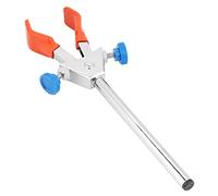 Oumefar Abrazadera para Matraz Químico, Soporte para Tubo de Ensayo de Retorta con Doble Regulador Duradero para Instrumentos de Laboratorio, Hecho de Plástico y Aleaciones de Zinc, para Laboratorio