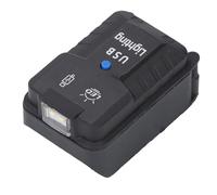 Oumefar Adaptador de Batería de Cargador USB Fuente de Alimentación Compacta de Carga Rápida con Luz LED para A9 A9 Herramientas Inalámbricas Material ABS