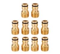 Oumefar Adaptador de Grifo de Latón para Lavavajillas para Lavadora Portátil 10 Piezas Adaptador de Grifo de Latón de Conexión a Presión para Lavavajillas para de Fregadero de Cocina