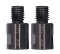 Oumefar Adaptador de Molienda de ángulo de 2 Piezas, Convertidor de Rosca de Acero CVR M10 M14, Conector de Interfaz Femenino a Hombre para Almohadillas de Pulido de Taladro (M10 a M14)