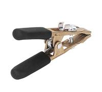 Oumefar Alicates de Soldadura por de Argón de Latón 260A para Abrazadera de Cable de Tierra con Cómodo para Trabajos de Soldadura, Adecuados para Estructuras de Acero de Astilleros (Cubierta negra)