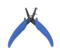 Oumefar Alicates Perforadores de Metal, Herramienta Duradera de Perforación Redonda de 1,6 Mm para Fabricación de Joyas, Proyecto de Bricolaje con Agarre Cómodo para Manualidades con Correa de Cuero