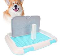 Oumefar Almohadilla para el Baño de Entrenamiento para Perros, Cachorro de Plástico Bandeja para IR Al Baño. (Azul)