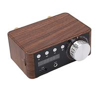 Oumefar Amplificador de Audio Digital Reproductor Compacto de Alta Fidelidad con Bluetooth 5.0 para Sala de Entretenimiento en el Hogar Color Caoba